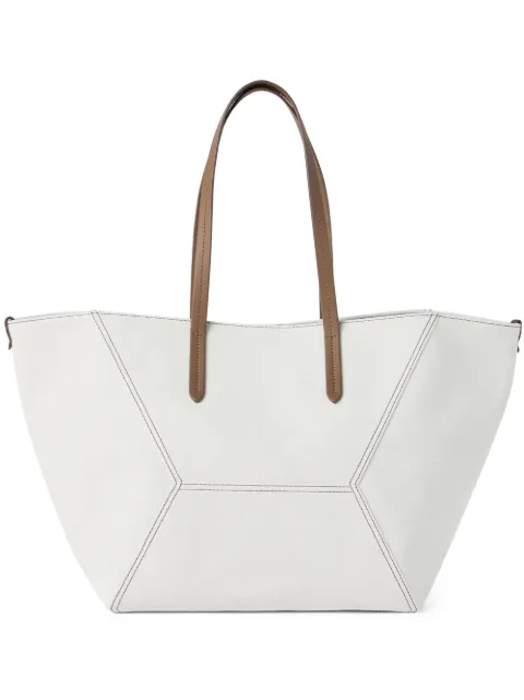 Brunello Cucinelli leather tote bag