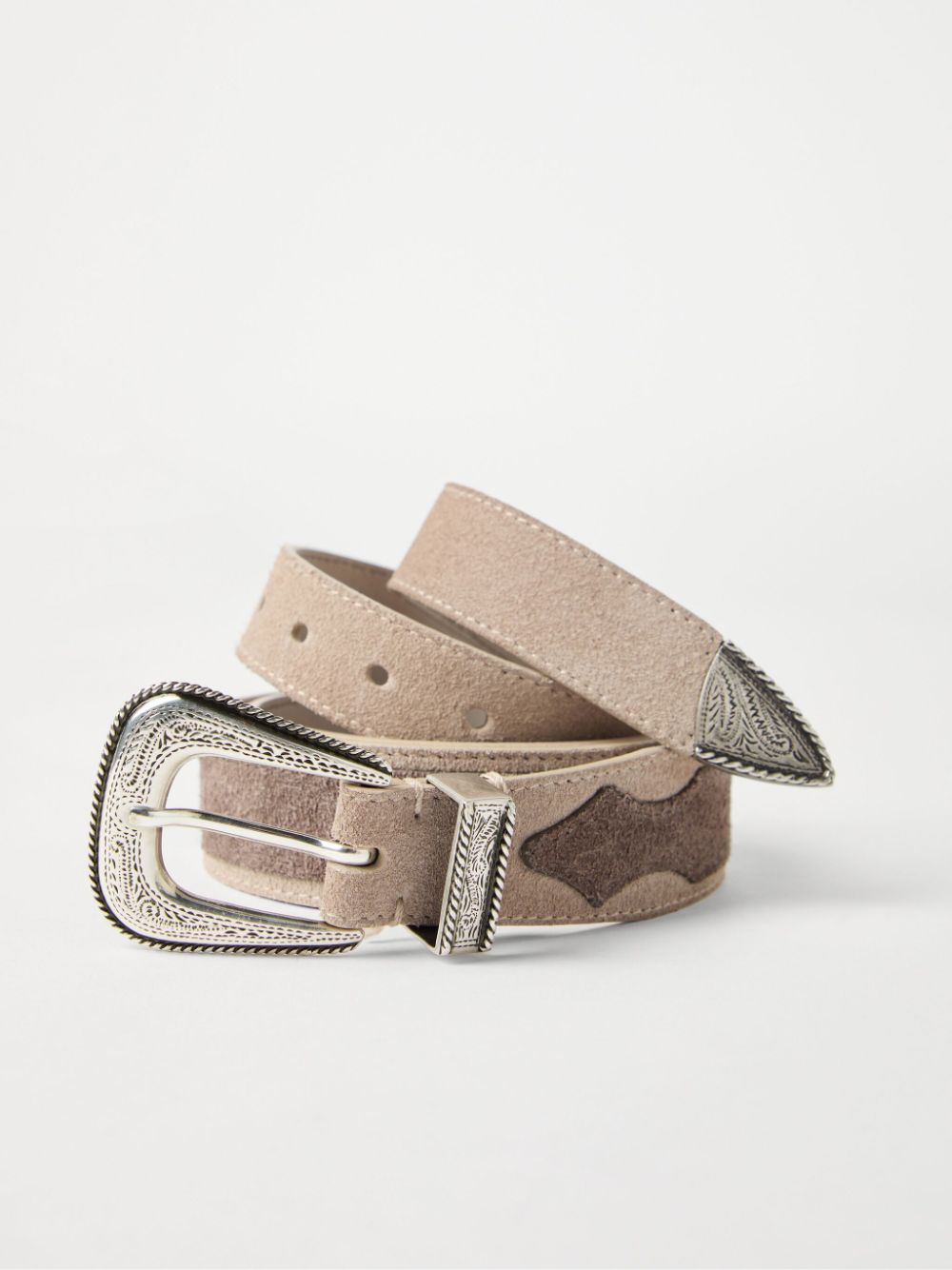 Brunello Cucinelli Leren riem - Beige