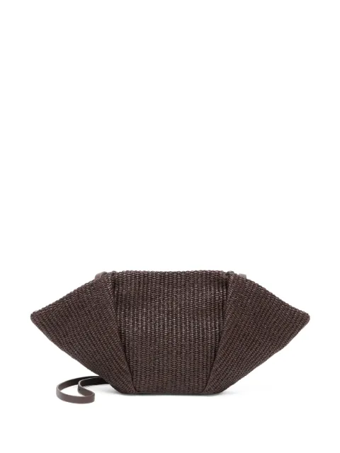 Brunello Cucinelli bolsa de mano con diseño entretejido