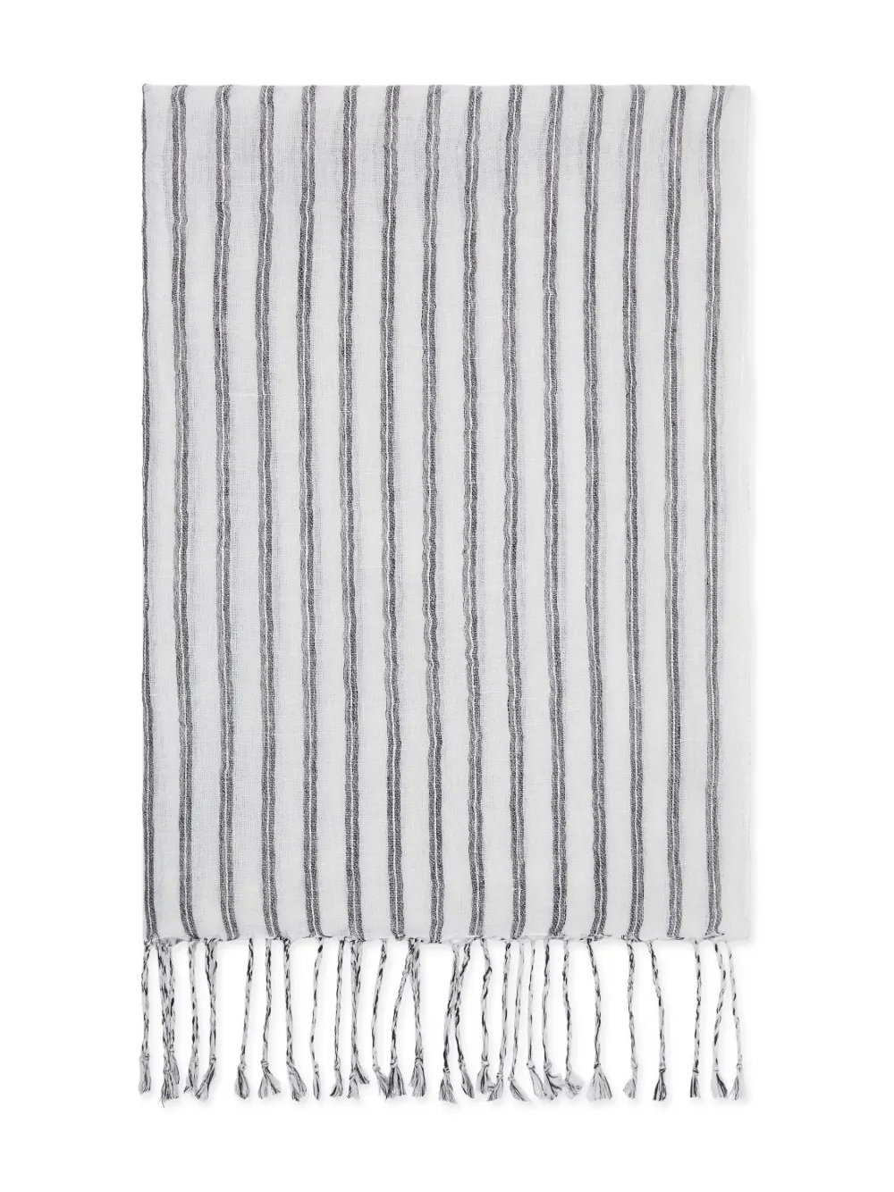 Brunello Cucinelli striped scarf | White | Image 1