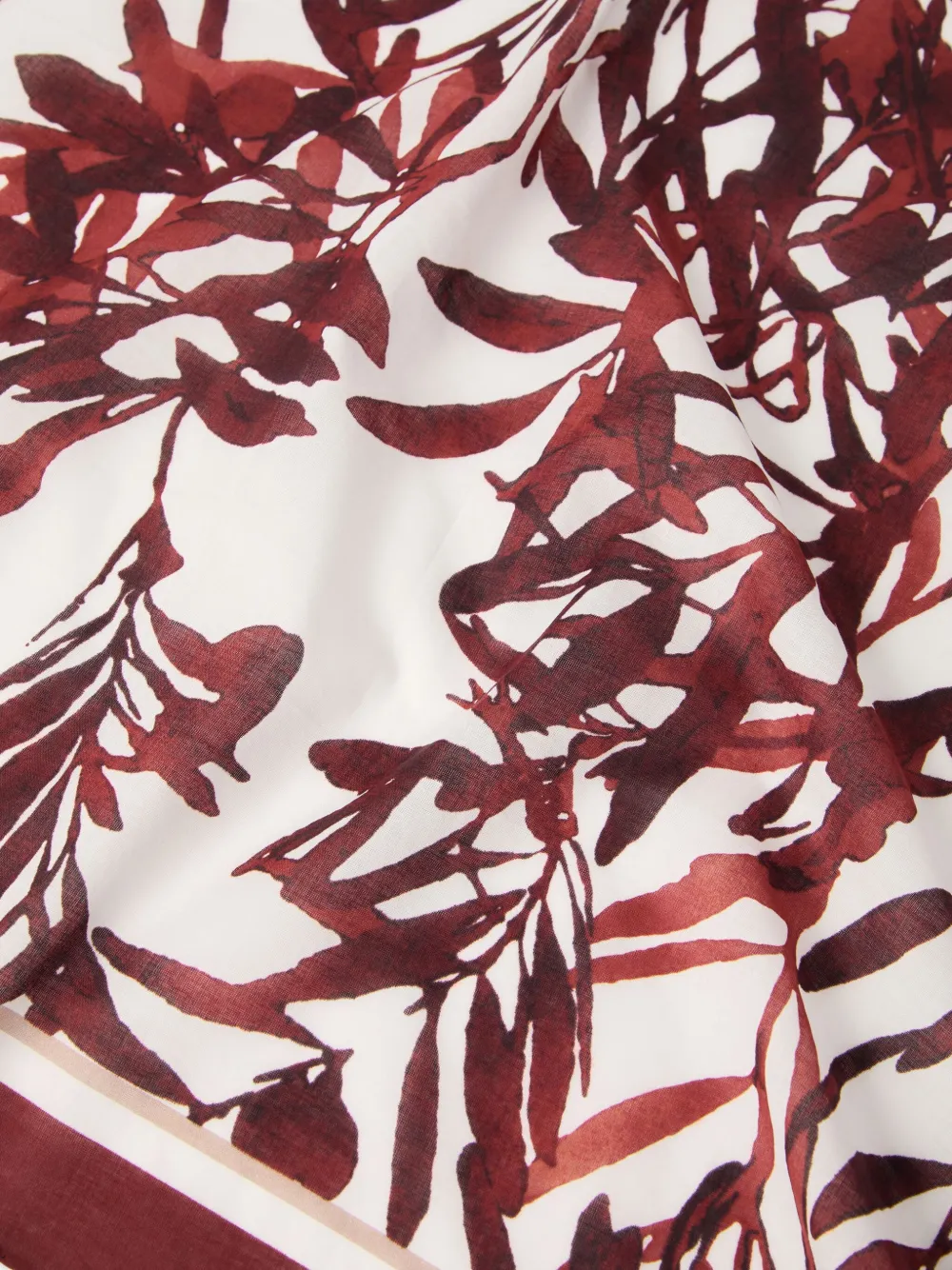 Brunello Cucinelli Sjaal met bloemenprint Rood