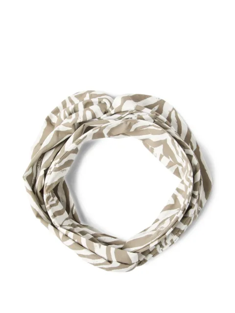 Brunello Cucinelli zebra-print hair band