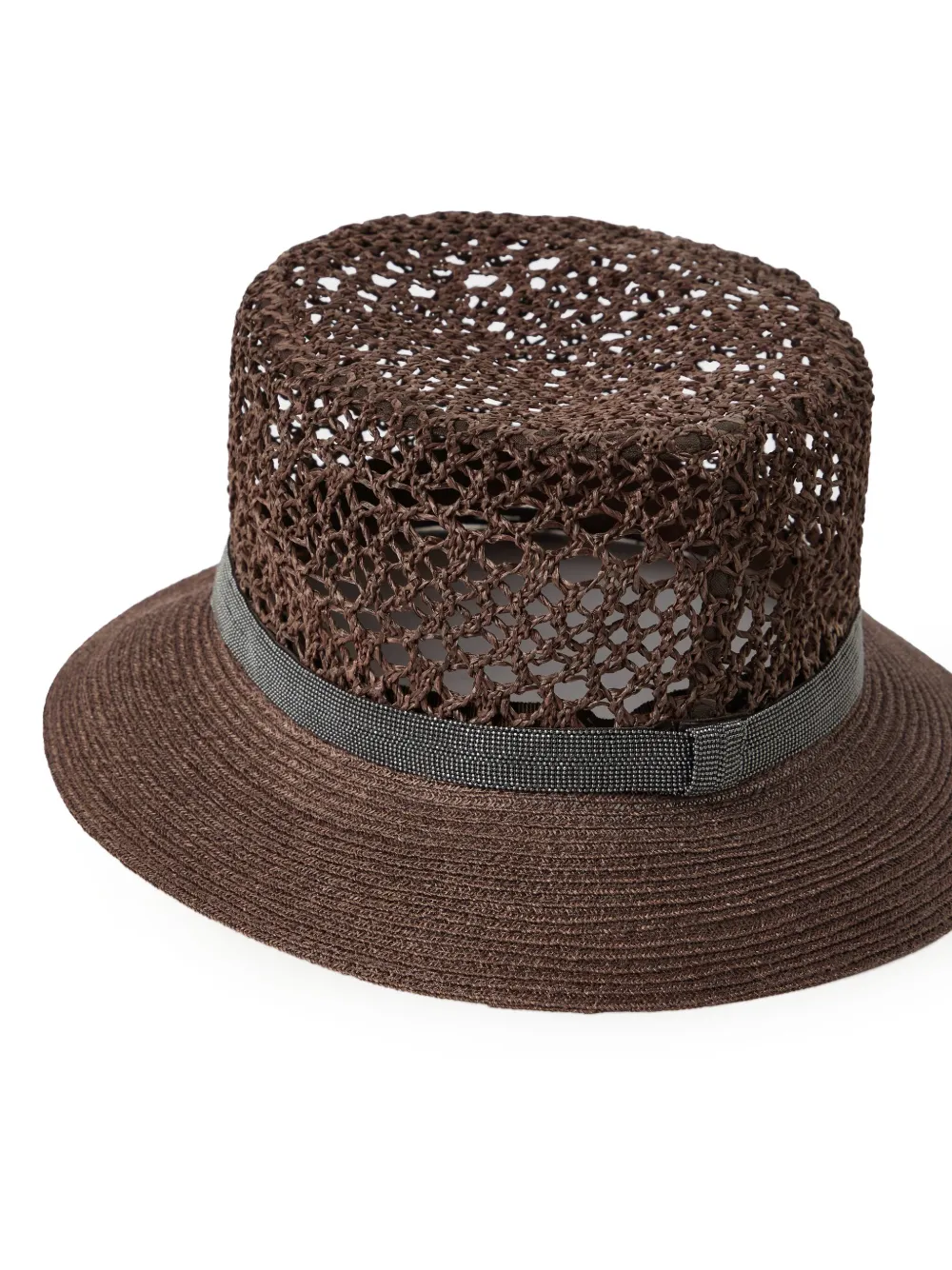 Brunello Cucinelli Geweven vissershoed - Bruin