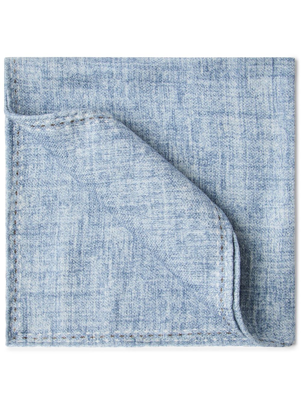 Brunello Cucinelli silk square pocket - Blue