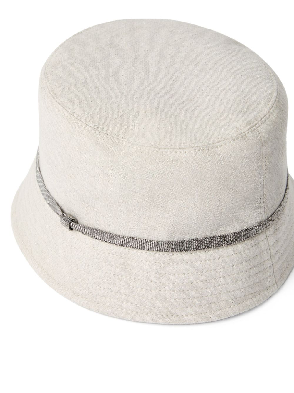 Brunello Cucinelli Monili-embellished bucket hat - C169 BEIGE