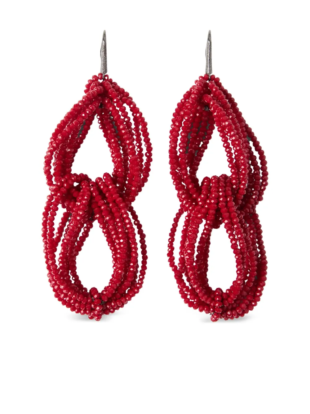 Brunello Cucinelli aretes con cuentas | rojo | Image 1