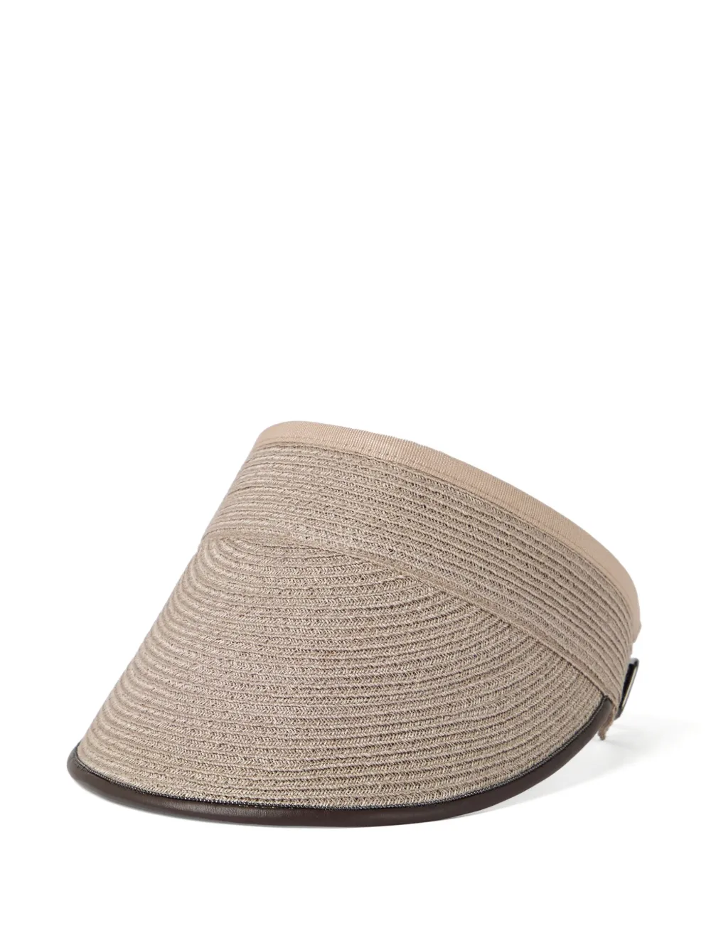 Brunello Cucinelli woven visor | Neutrals | Image 1