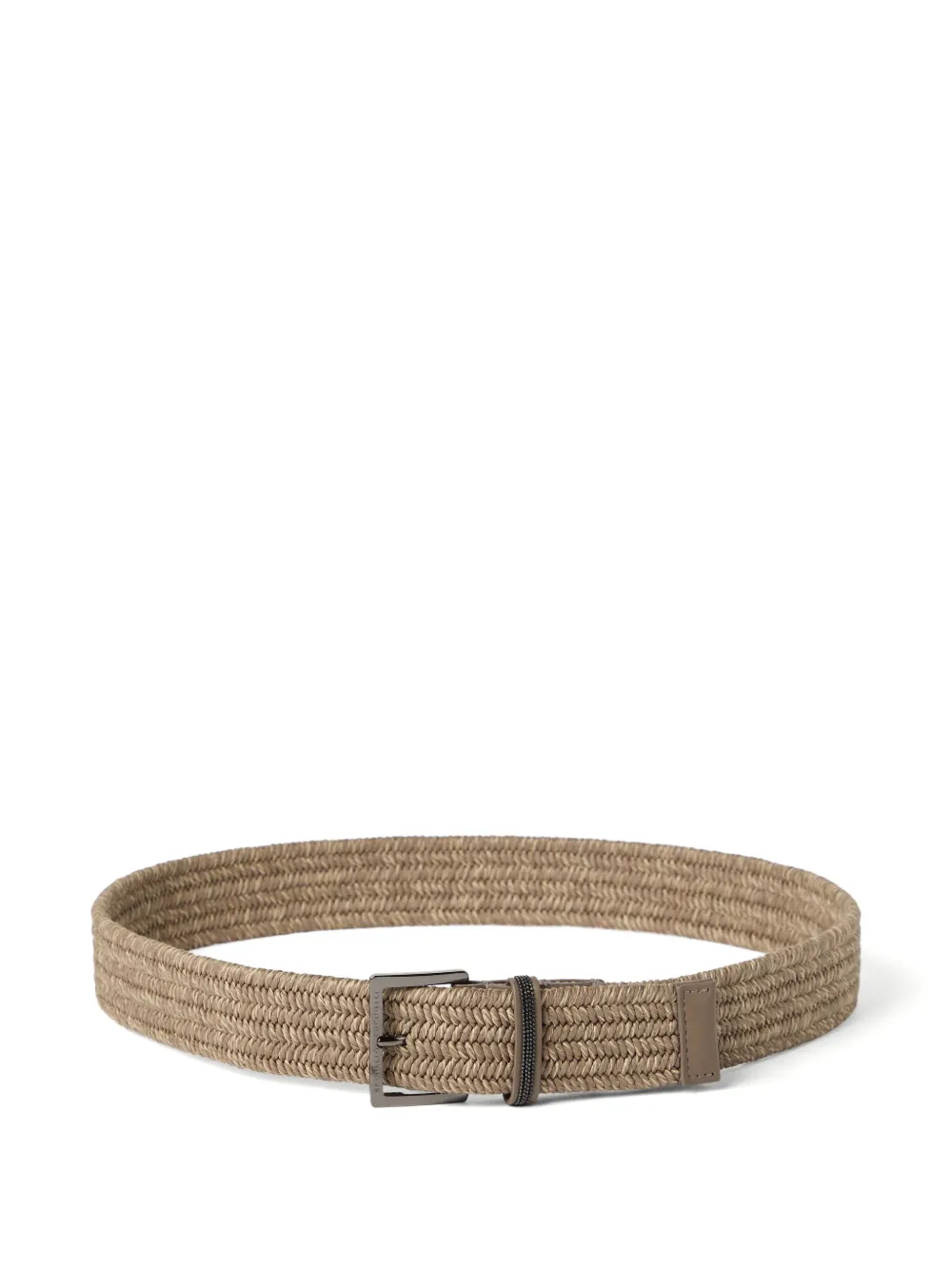 Brunello Cucinelli Leren riem Beige