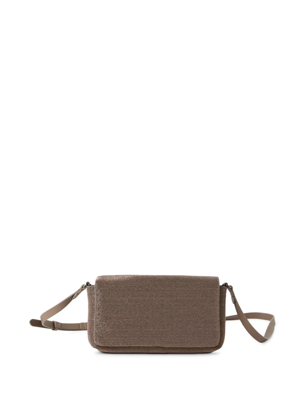 Brunello Cucinelli Crossbodytas met Monili-ketting Bruin