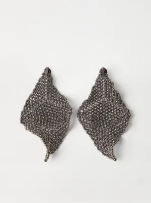【関税＆送料込み】Brunello Cucinelli llic Earings With Brunello Cucinelli - Black Monili Loop Earrings | Mitchell