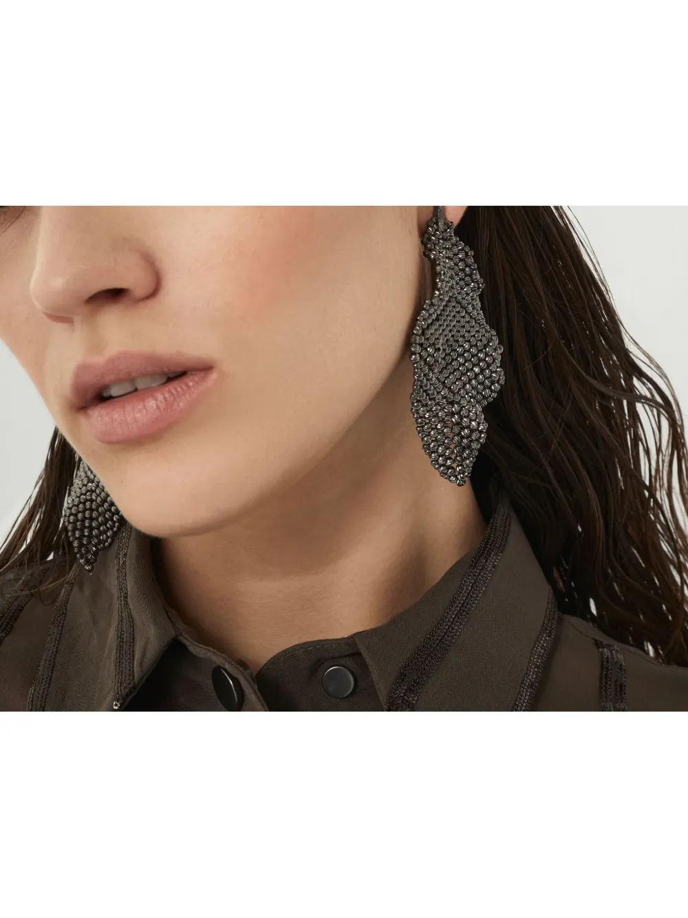 Brunello Cucinelli Drop Earrings In Silber