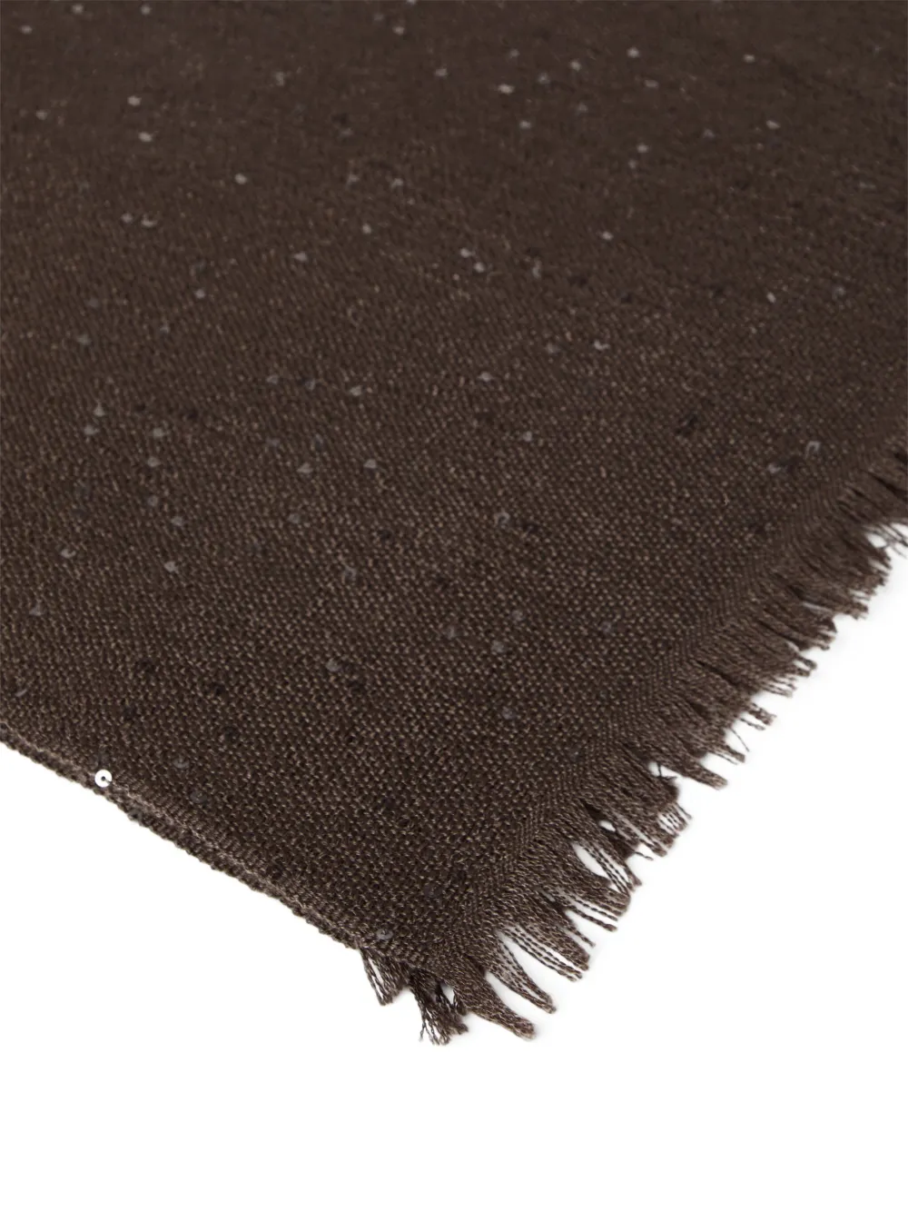 Brunello Cucinelli Sjaal met pailletten Bruin