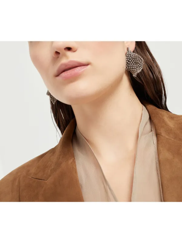 イヤリング BRUNELLO CUCINELLI SILVER BRASS EARRINGS Brunello Cucinelli Monili-chain Earrings | Silver | FARFETCH
