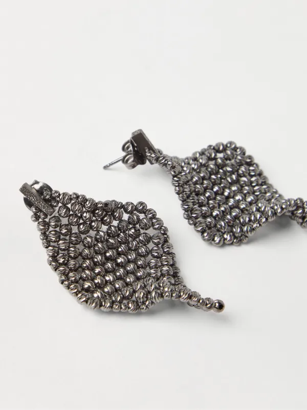 【関税＆送料込み】Brunello Cucinelli Sculptured Silver Ear Brunello Cucinelli Sterling Silver Sculptured Earrings
