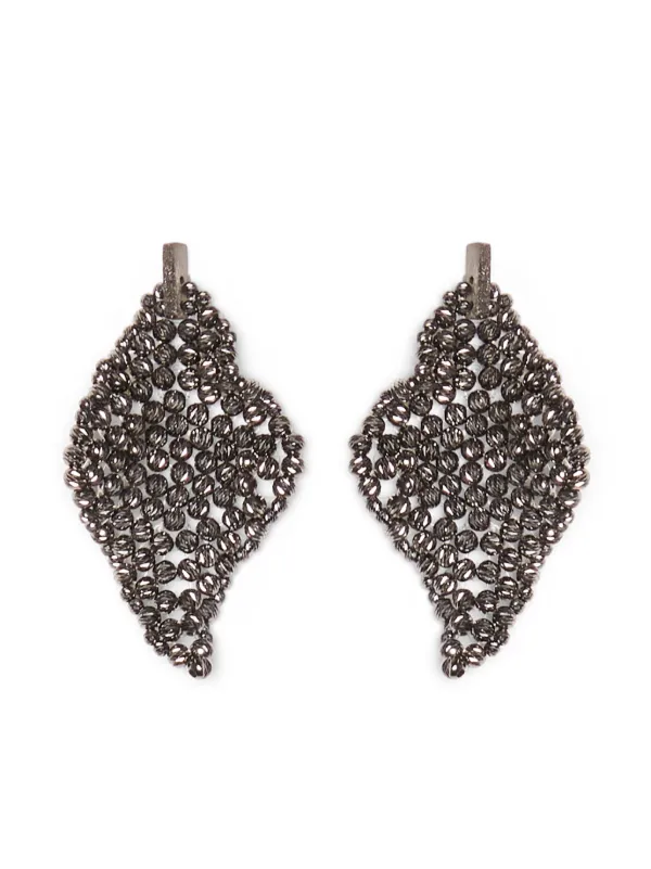 VIP【送料関税込】BRUNELLO CUCINELLI SCULPTURED EARRINGS Sterling Silver earrings for Woman in Light Gold | Brunello