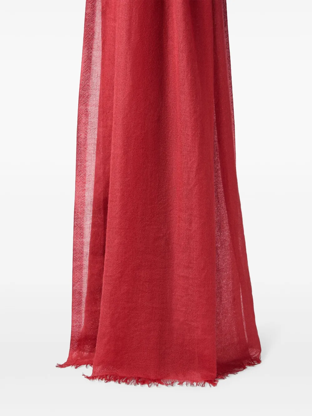 Brunello Cucinelli Sjaal met gerafelde afwerking Rood