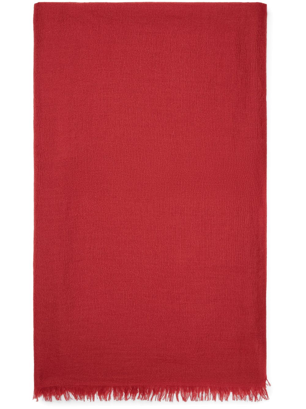 Brunello Cucinelli frayed-edge scarf - Red