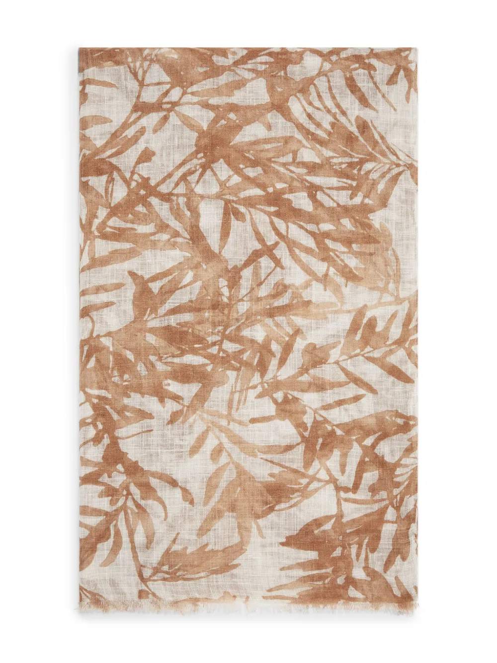 Brunello Cucinelli floral-print scarf | Brown | Image 1