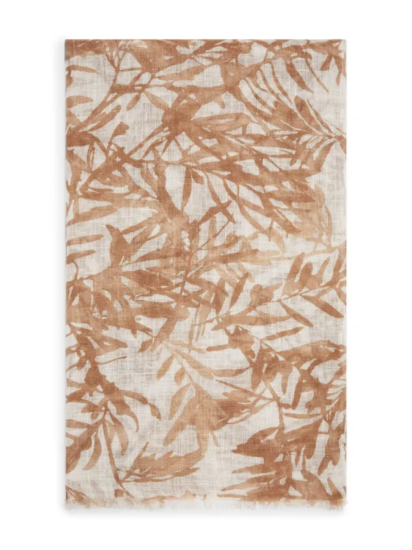 新品 Brunello Cucinelli フローラル シルクスカーフ Brunello Cucinelli フローラル スカーフ | ブラウン | FARFETCH JP