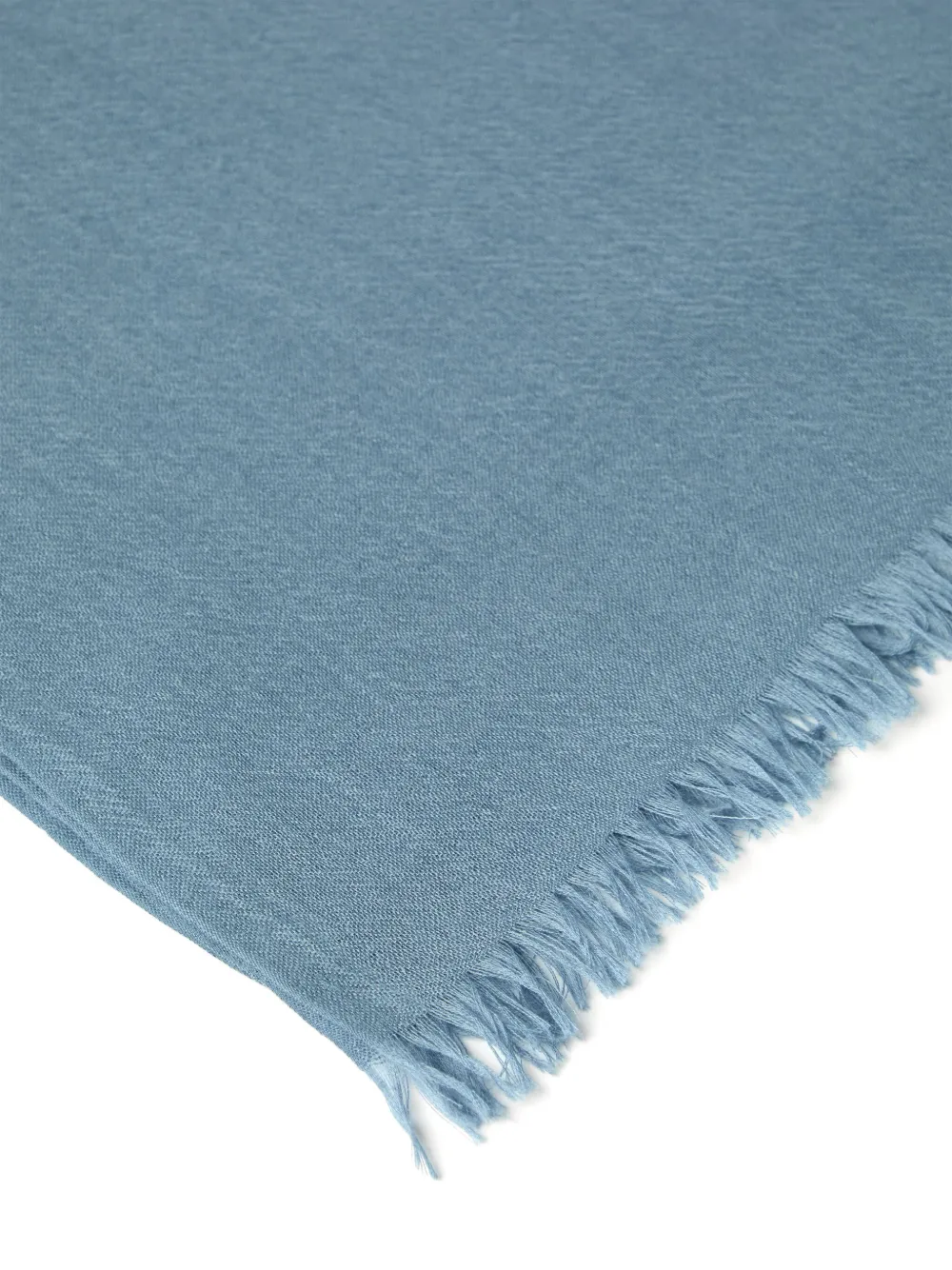 Brunello Cucinelli Doorzichtige sjaal met franje Blauw