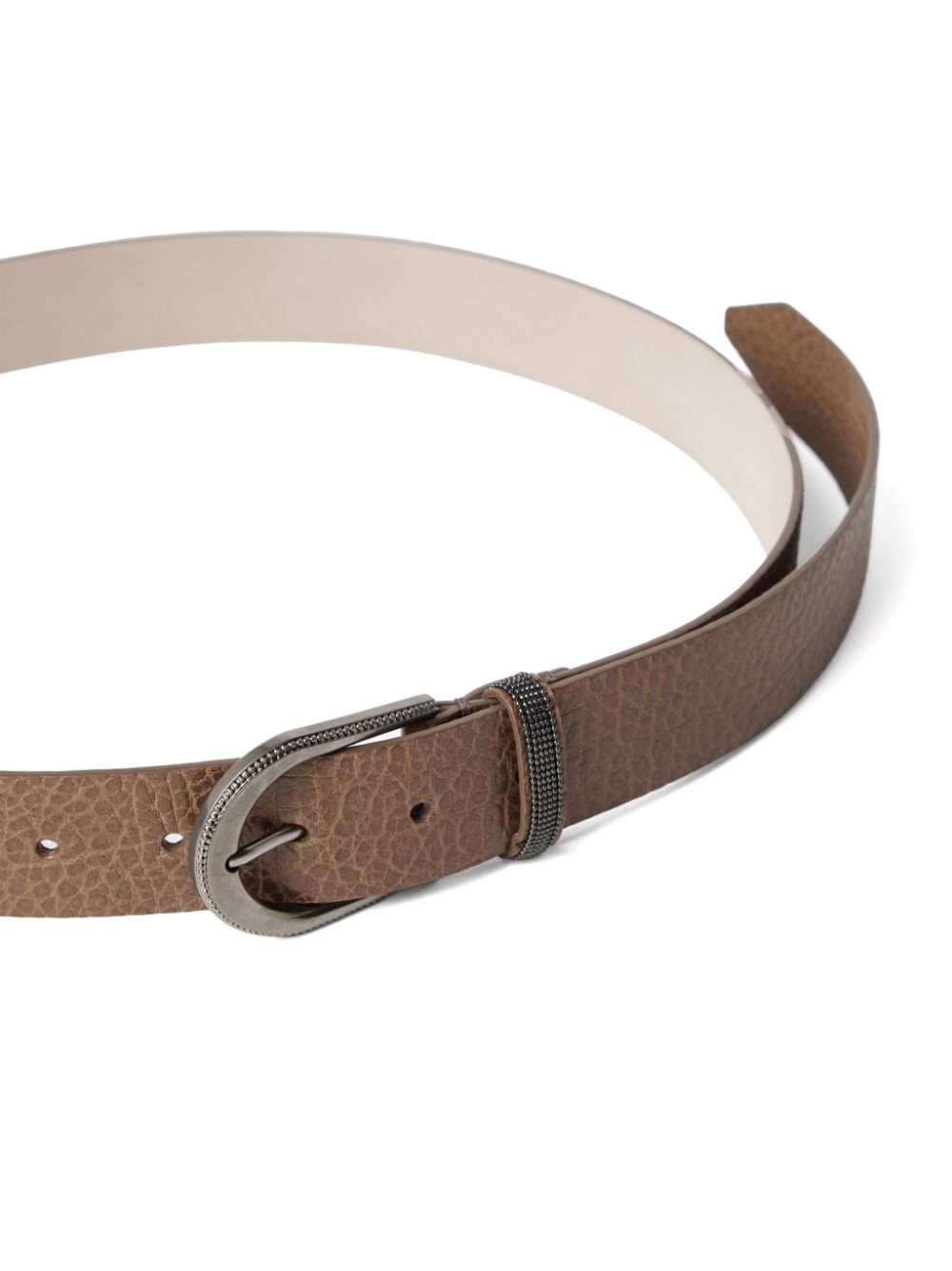 Brunello Cucinelli Leren riem - Bruin