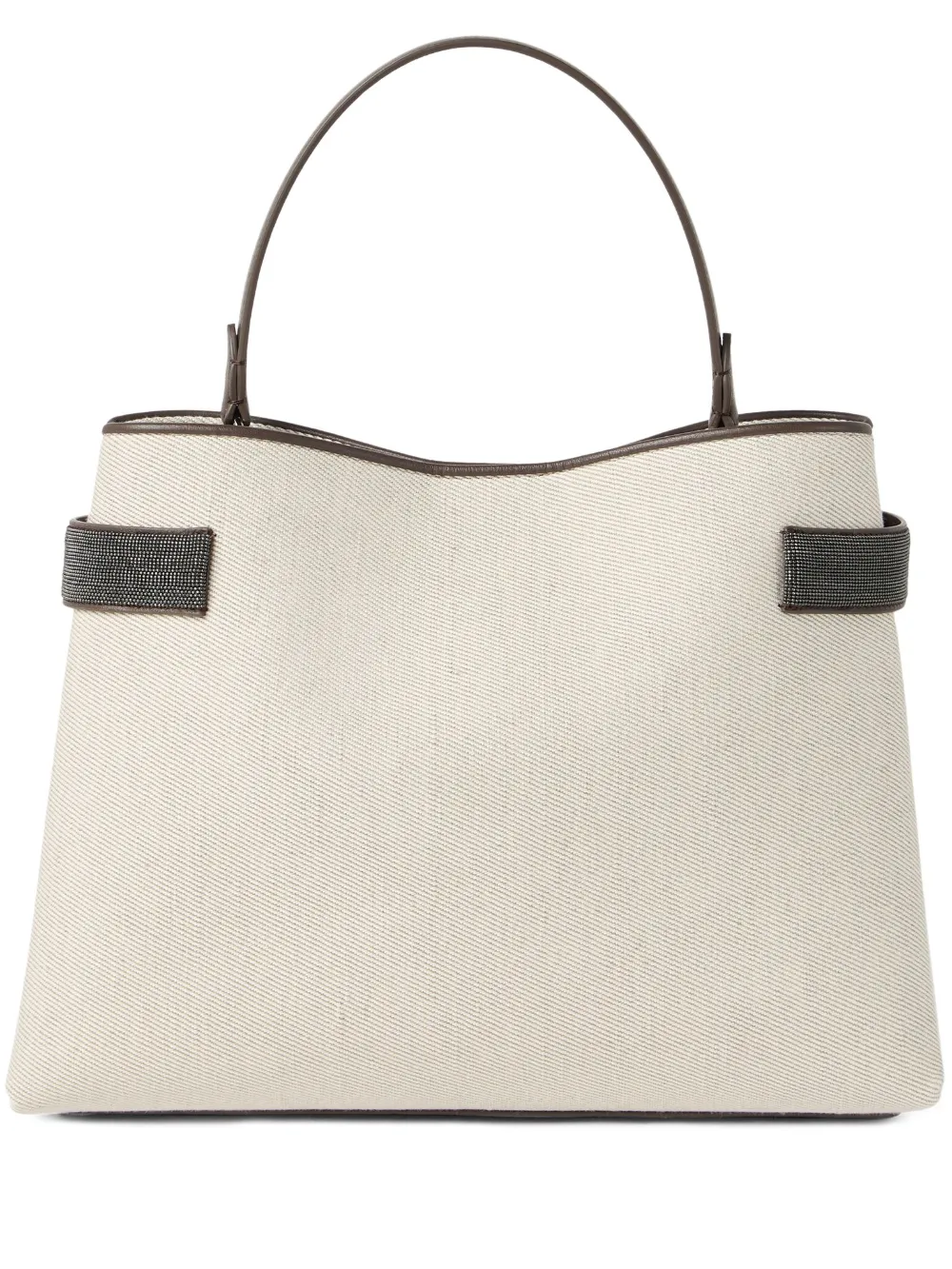 Brunello Cucinelli サイドストラップ 2wayバッグ - ニュートラル Brunello Cucinelli サイドストラップ 2wayバッグ - ニュートラル