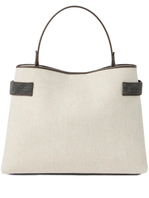 Brunello Cucinelli side-strap two-way bag