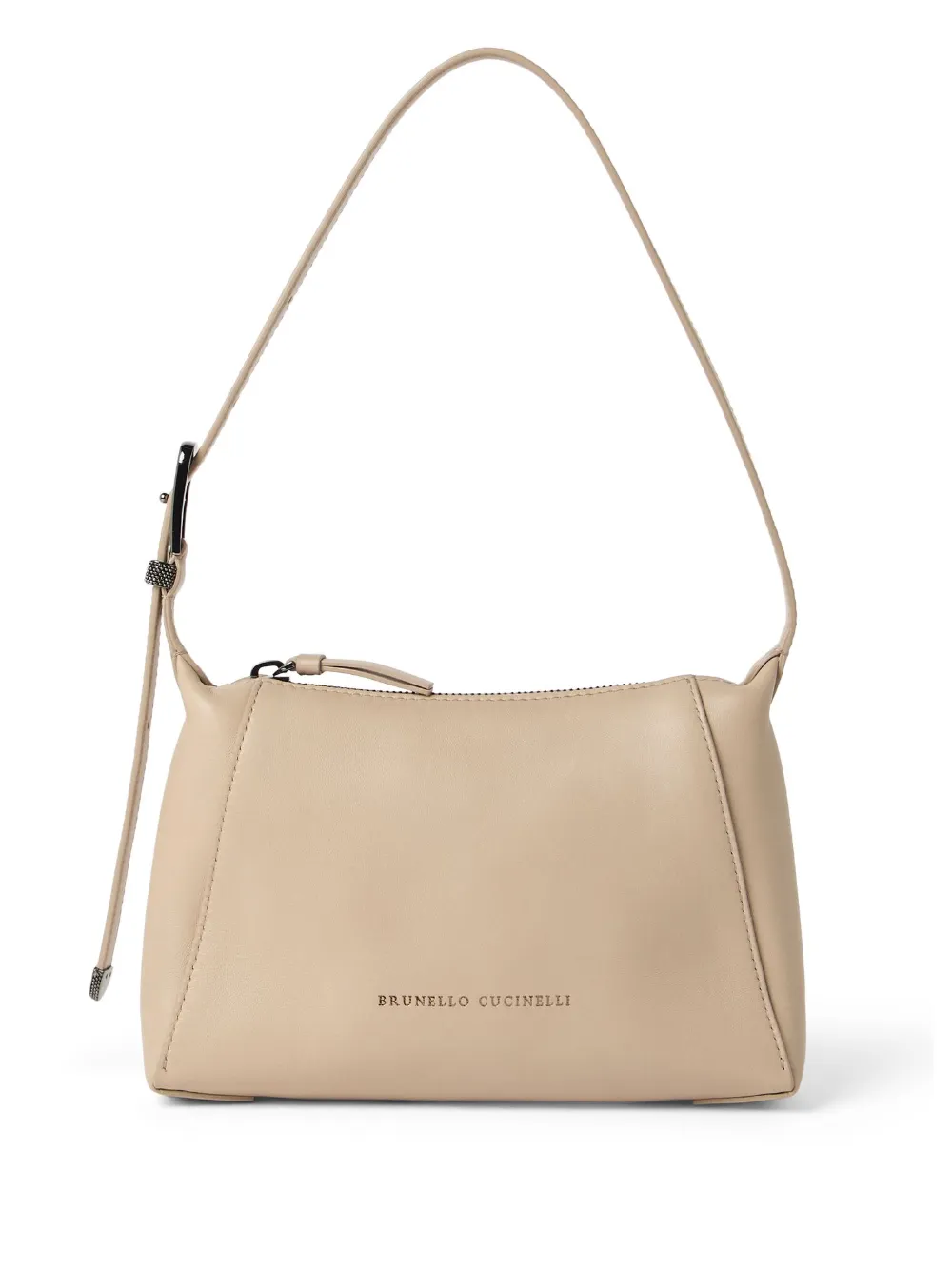 BRUNELLO CUCINELLI LOGO-DEBOSSED SHOULDER BAG 