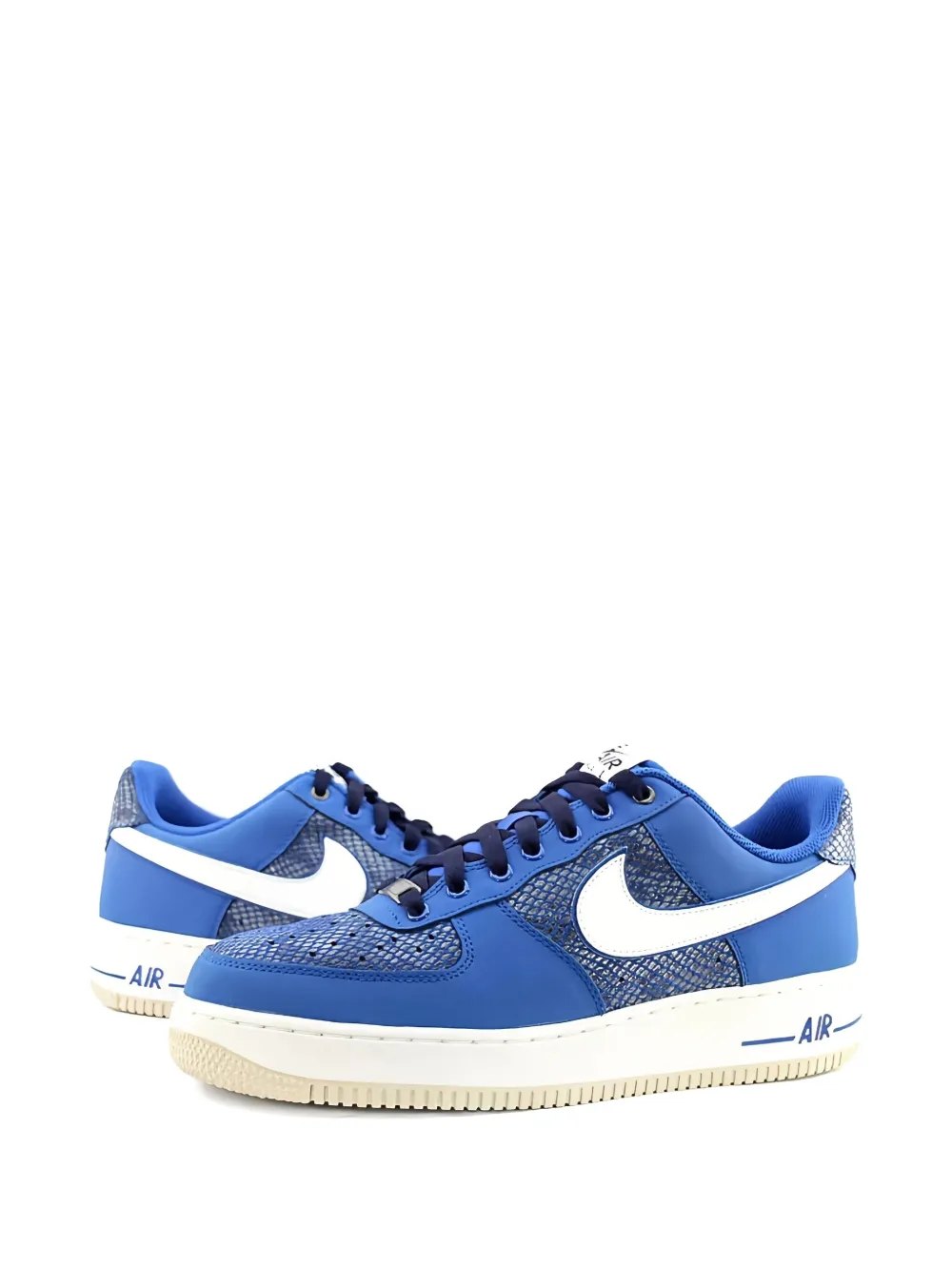 Nike Air Force 1 "Snake Skin Blue" sneakers