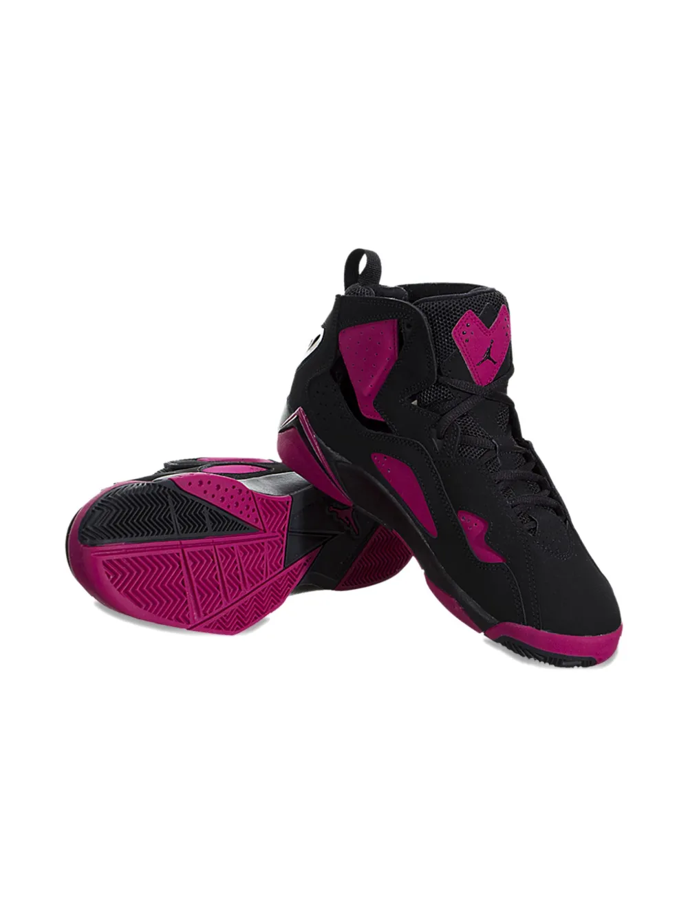 Jordan Kids Air Jordan True Flight "Black Fuchsia" sneakers