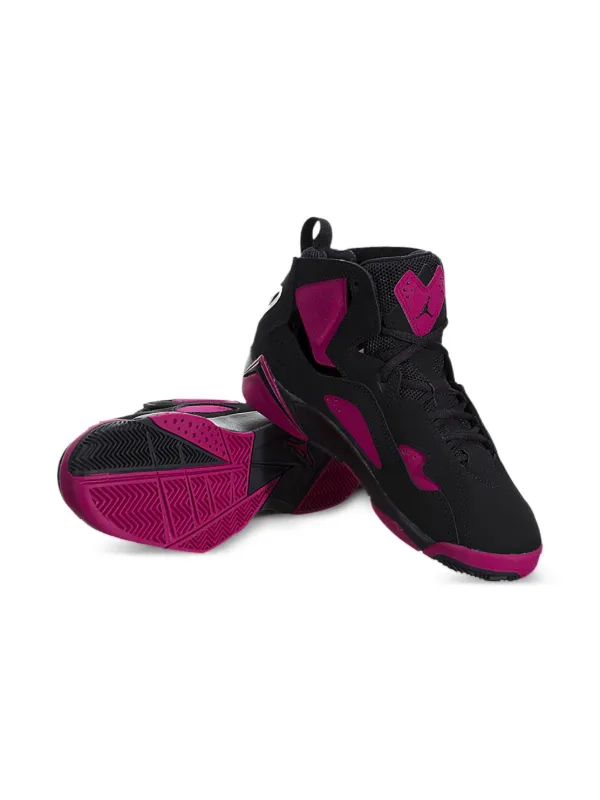 fuchsia and black jordans