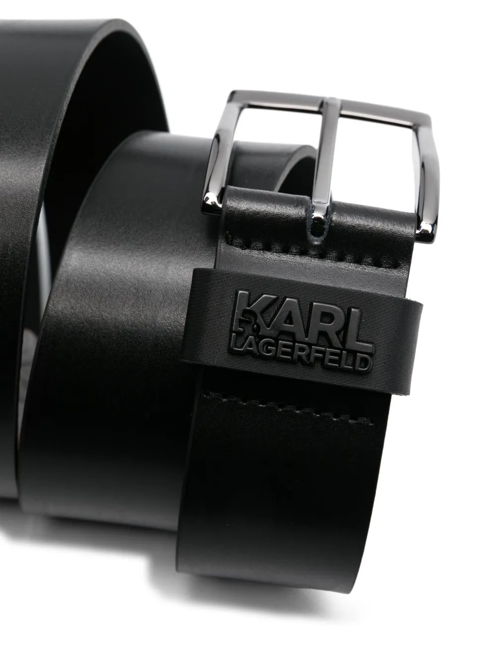 Karl Lagerfeld Leren riem - Zwart