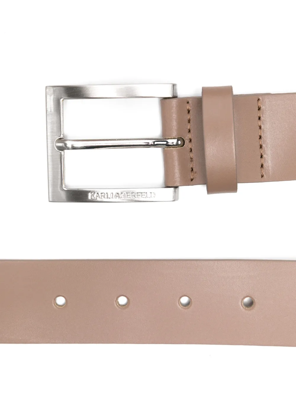 Karl Lagerfeld Leren riem - Bruin