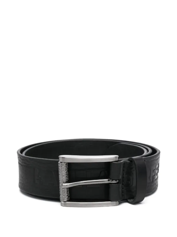 karl lagerfeld logo belt