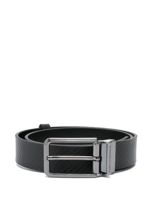Ceinture à design réversible - Karl Lagerfeld - Modalova