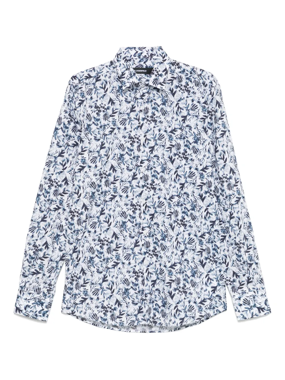 floral-print shirt
