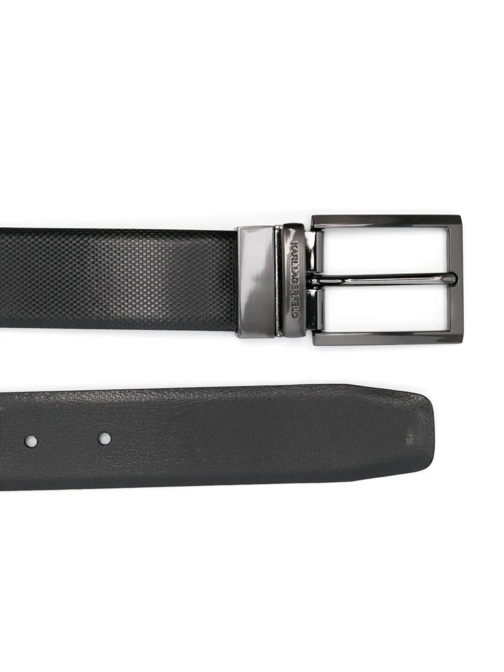 Karl Lagerfeld Leren riem - Zwart