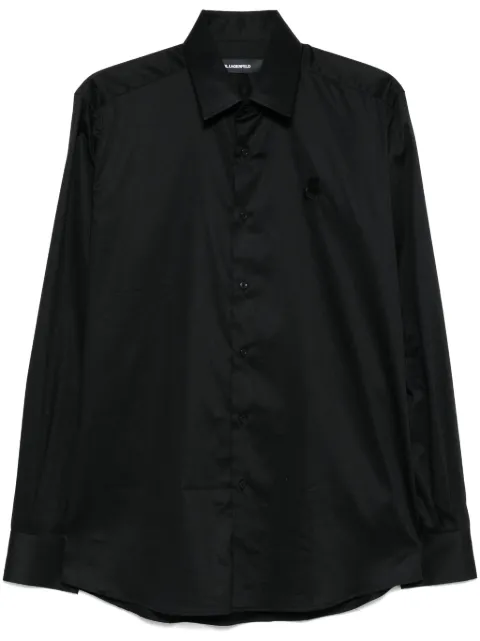 Karl Lagerfeld camisa con logo bordado