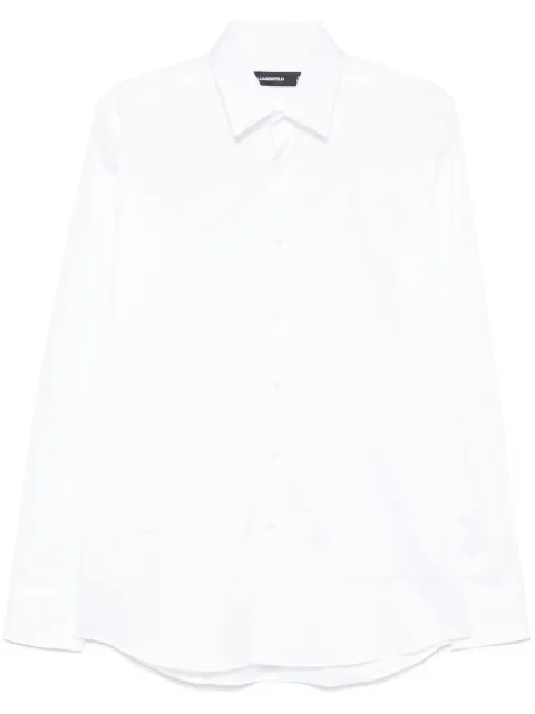 Karl Lagerfeld embroidered-logo shirt 