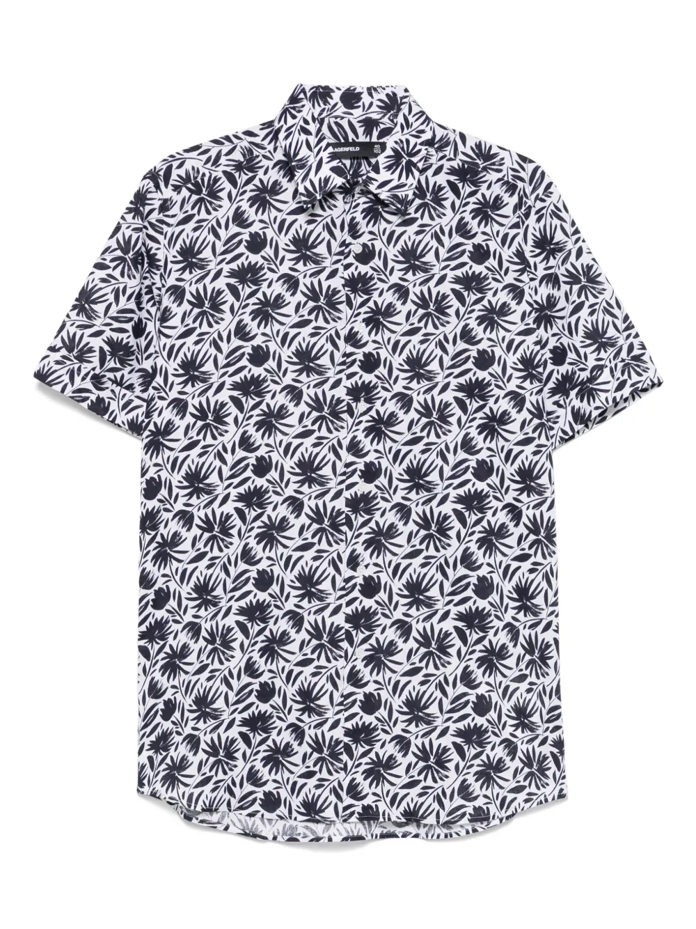 floral-print shirt