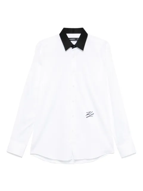 Karl Lagerfeld contrast-collar shirt