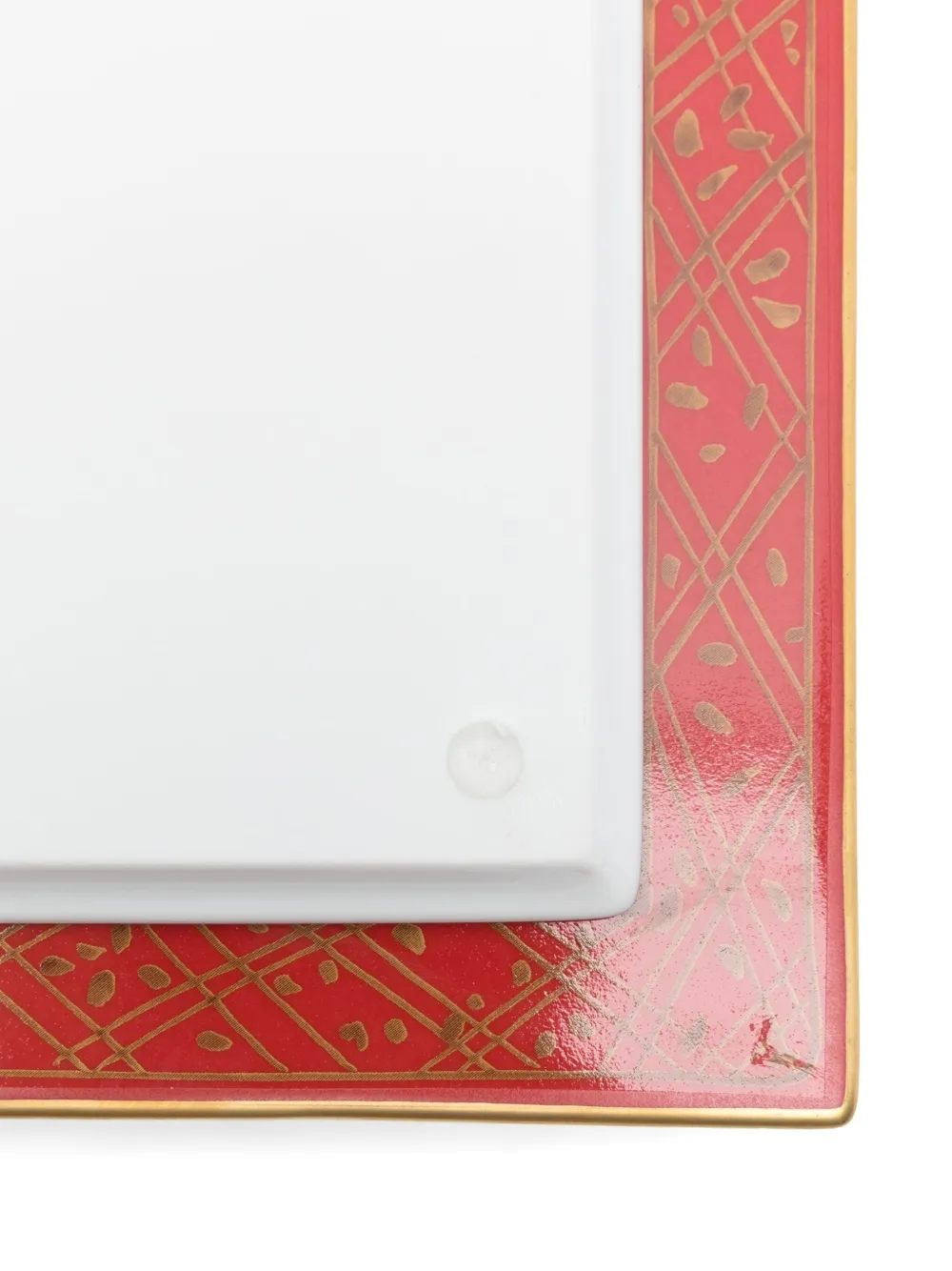 Ginori 1735 Porcelain Plate (30cm X 30cm) In Red