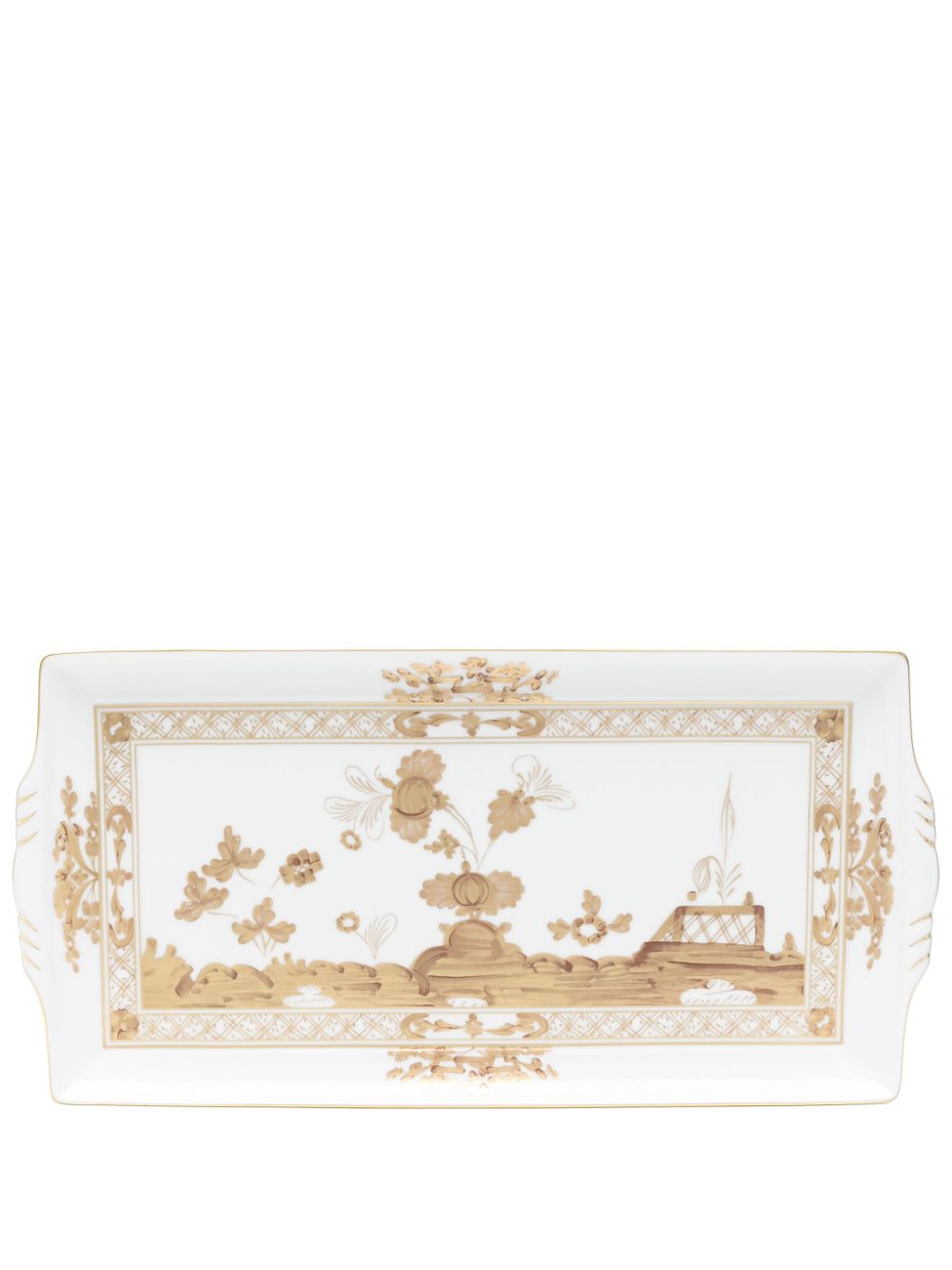 GINORI 1735 rectanglar tray (33.3cm x 1.7cm) - White