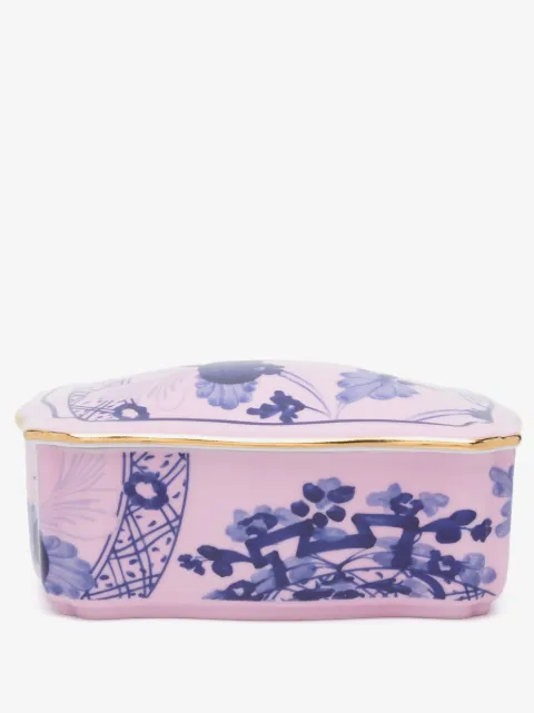 GINORI 1735 Azalea trinket box (14.6cm x 7.2cm)