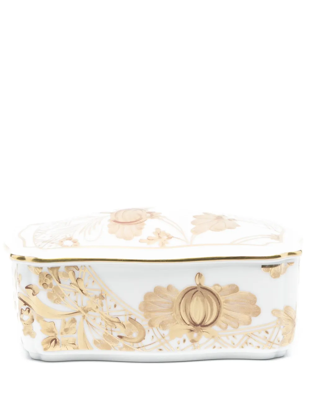 GINORI 1735 Oriente Italiano porcelain trinket box (6cm x 14cm) | White | Image 1