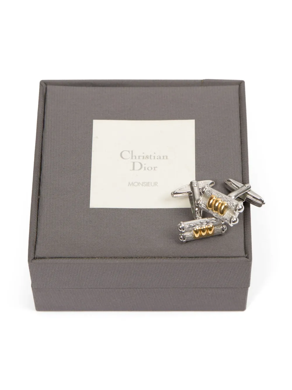 Christian Dior Pre-Owned 2000s リングトリム カフスボタン
