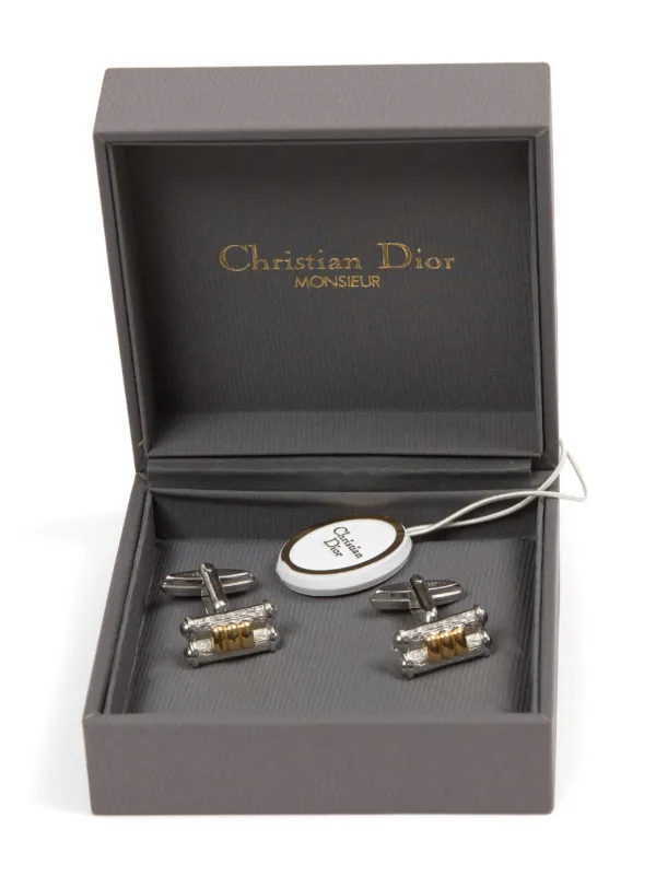 Christian Dior Pre-Owned 2000s リングトリム カフスボタン