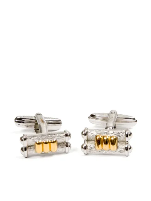 Christian Dior Pre-Owned 2000 ring-embellished cufflinks