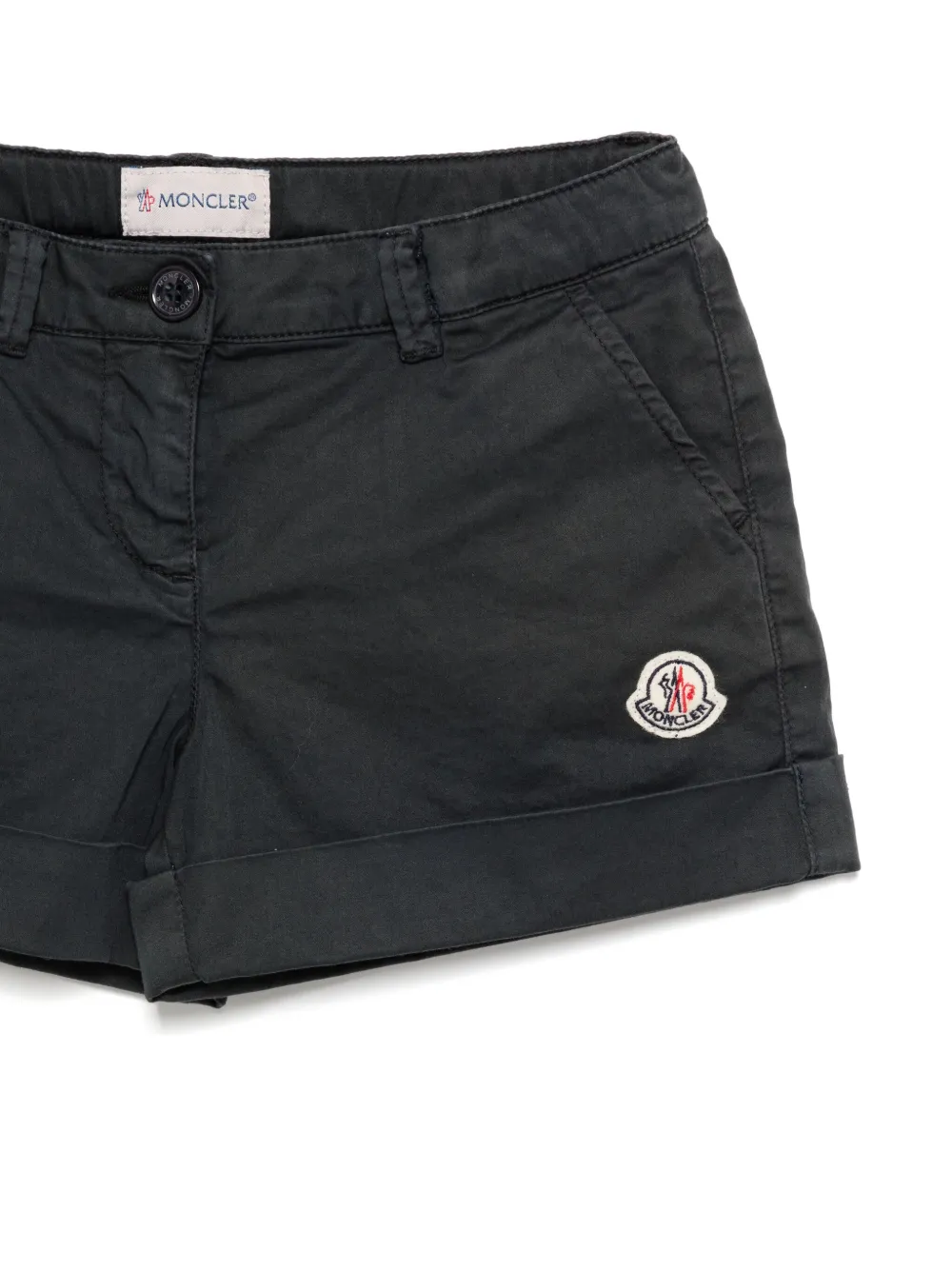 Moncler Enfant Shorts met logopatch Blauw