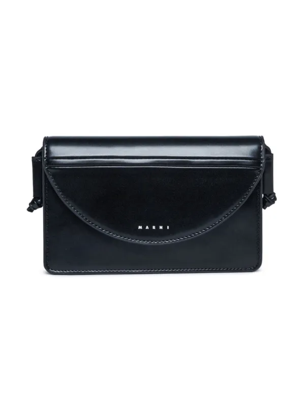 Marni Kids ロゴ ショルダーバッグ | ブラック | FARFETCH JP